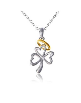 Halo Shamrock Necklace