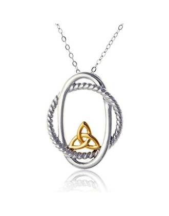 Oval Aran Trinity Pendant