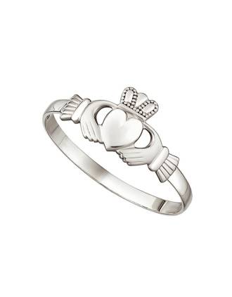 Petite 14K White Gold Ladies Claddagh Ring