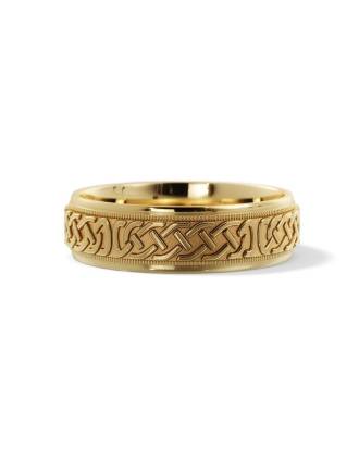 Celtic Eternity Knot Wedding Ring 10K Gold