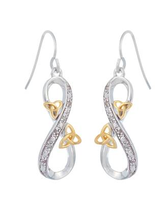 Celtic Infinity Love Knot Earrings