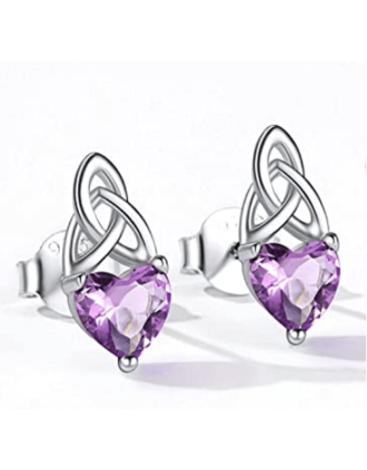 Celtic Knot Alexandrite Earrings