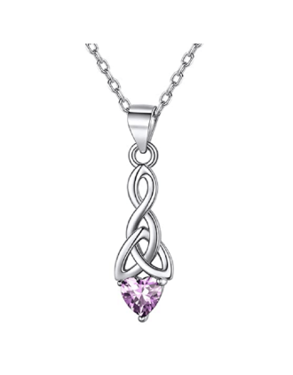 Celtic Knot Alexandrite Pendant | June's Birthstone Necklace