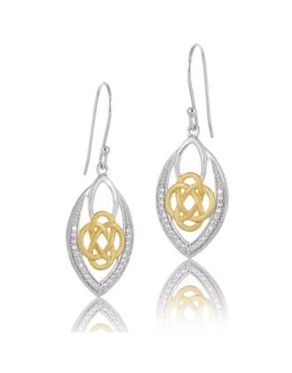 Celtic Knot Marquis Earrings