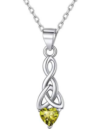Celtic Knot Alexandrite Pendant | June's Birthstone Necklace