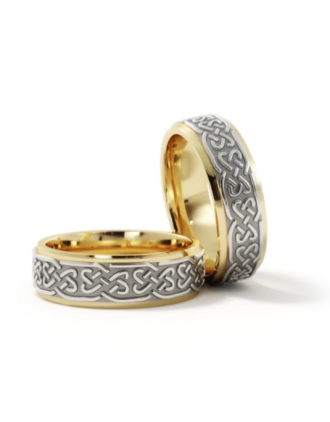 Celtic Lovers Knot Ring 10K Gold
