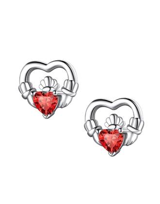 Claddagh Heart Earring Studs