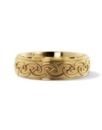 Comfort Fit 10K Gold Celtic Knot Ring