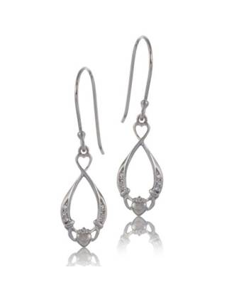 Eternity Claddagh Earrings
