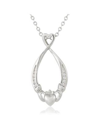 Eternity Claddagh Necklace