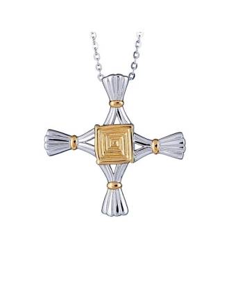 St. Brigid Cross in Two Tone