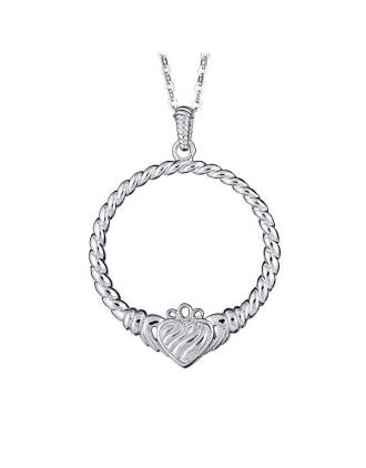 Aran Claddagh Round Pendant