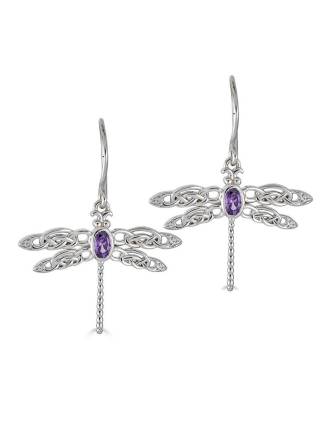 Celtic Dragonfly Earrings