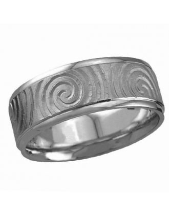 Newgrange Swirl Ring Sterling Silver