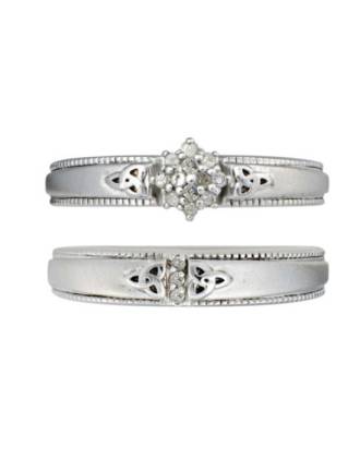 Double Trinity Diamond Bridal Set