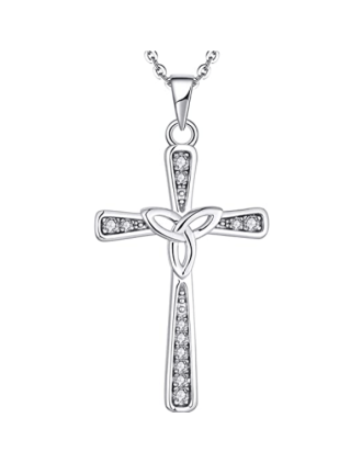 Trinity Knot Cross Pendant
