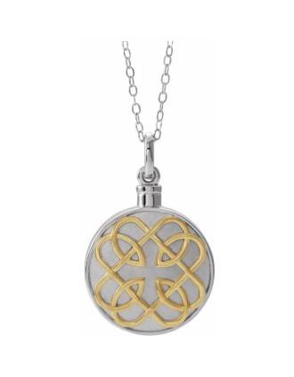 Memorial Celtic Knot Ash Holder Necklace
