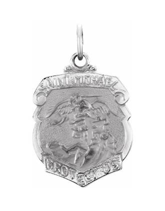 St. Michael Shield Medal with Irish Saying