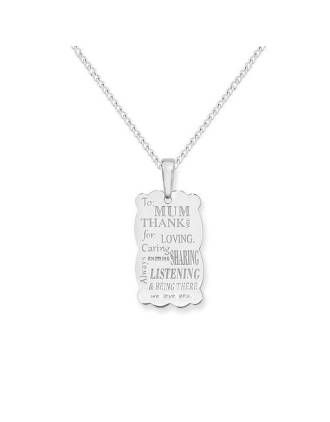 Thank You Mothers Pendant | Thanks Mum Pendant