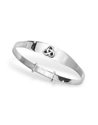 Trinity Knot Baby Bangle | Trinity Baby Bangle | Celtic Knot Baby Bangle