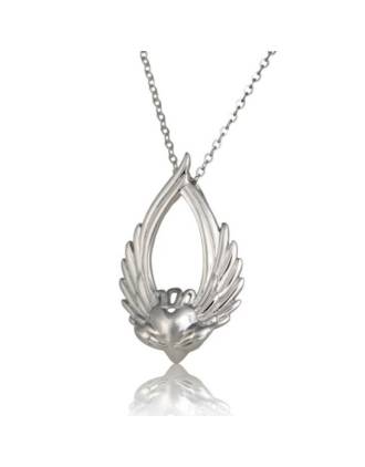 Winged Claddagh pendant