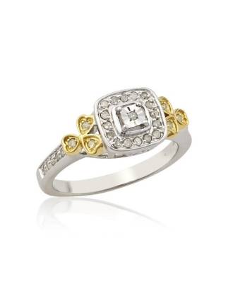 Shamrock Vintage Diamond Ring