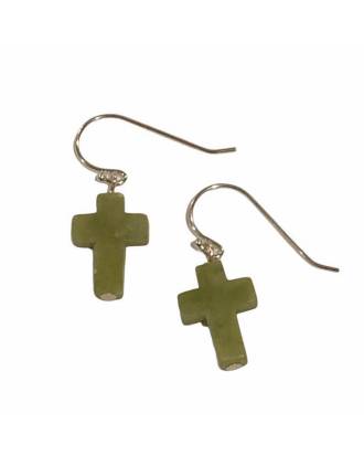 Connemara Marble Cross Earrings