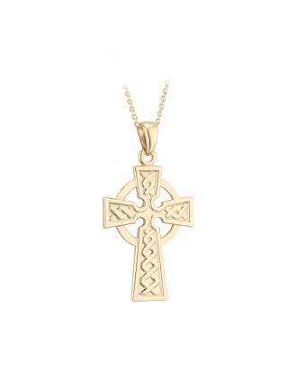 9K Gold Celtic Cross Pendant