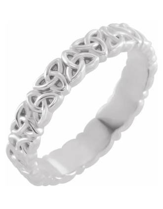 Ladies Celtic Trinity Knot Wedding Ring