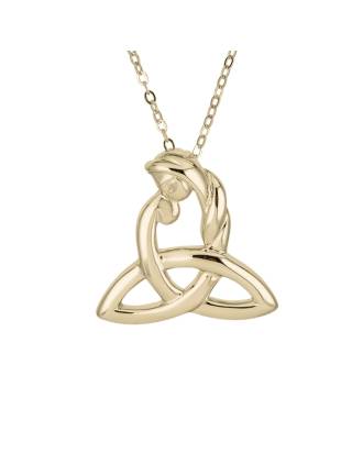 Celtic Mothers Knot Necklace 10K Gold