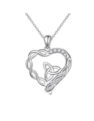 Trinity Knot Heart Pendant