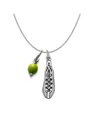 Irish Soft Shoe Charm Necklace