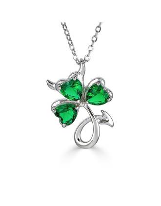 Lil' Irish Devil Shamrock Necklace