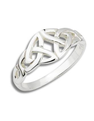 Sterling Silver Serch Bythol Celtic Knot Ring